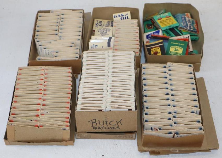 Group of 272 Advertising Matchbooks: 1.5" x 1.5" x 1.75"