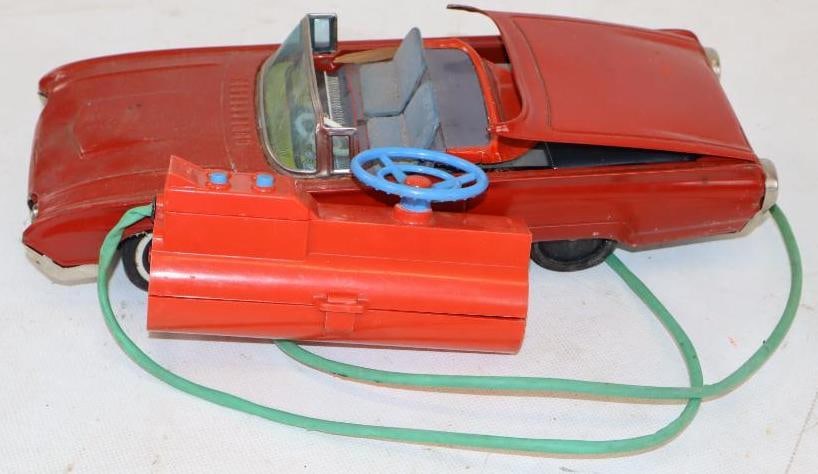 Ford Thunderbird Convertible Tin Litho Battery Operated Toy Car (1 of 2)