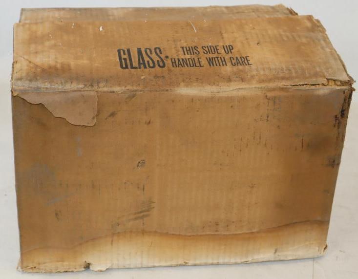 Group of 12 Pist-N-Lube Glass Quart Bottles in Original Box (1 of 2)
