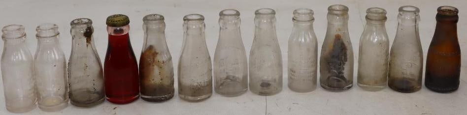 Group of 13 Olixir, Mixterol, and Thomas Edison Glass Oil Bottles (1 of 2)