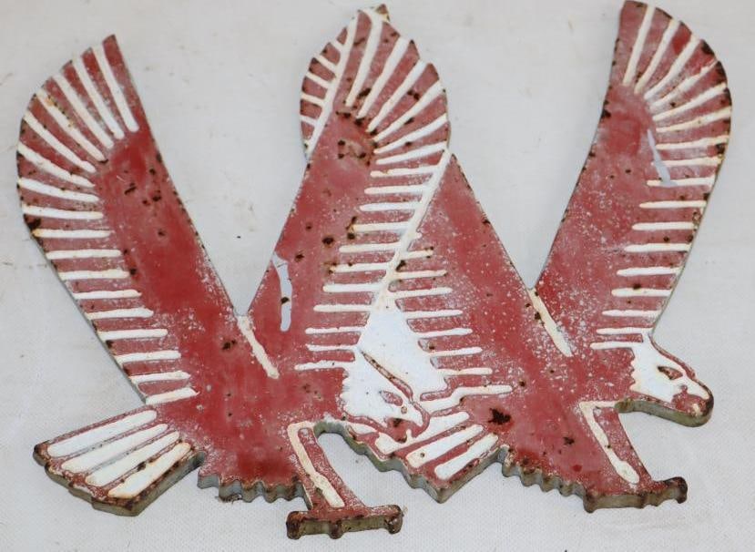 Cast Iron Steel Valley Eagle Shaped Single Sided Advertising Sign (1 of 2)
