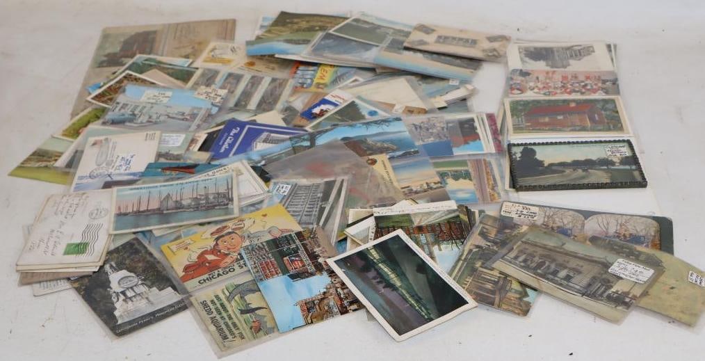 Large Group of Used Vintage Postcards: 5.5" x 3.5" each