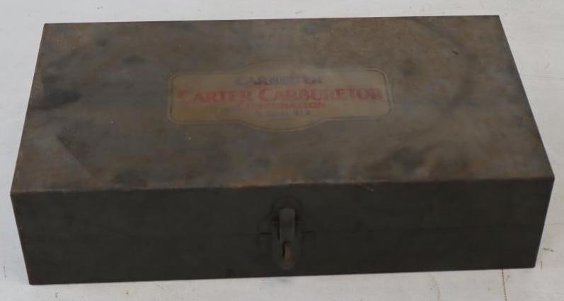 Carter Carburetor Advertising Toolbox: 14" x 7.5" x 3.5"