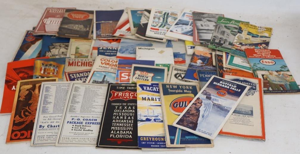 Group of 45 Gulf, Phillips 66, Union 76, Humble, Atlantic, Esso, Jenney, Sohio, and Ashland Gas: Largest is 10" x 4"