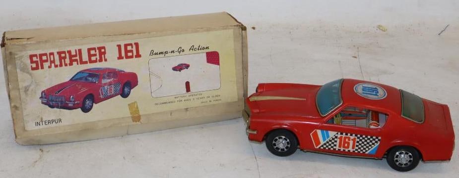 Sparkler 161 Bump and Go Action Car in Original Box: 12" x 5" x 3"