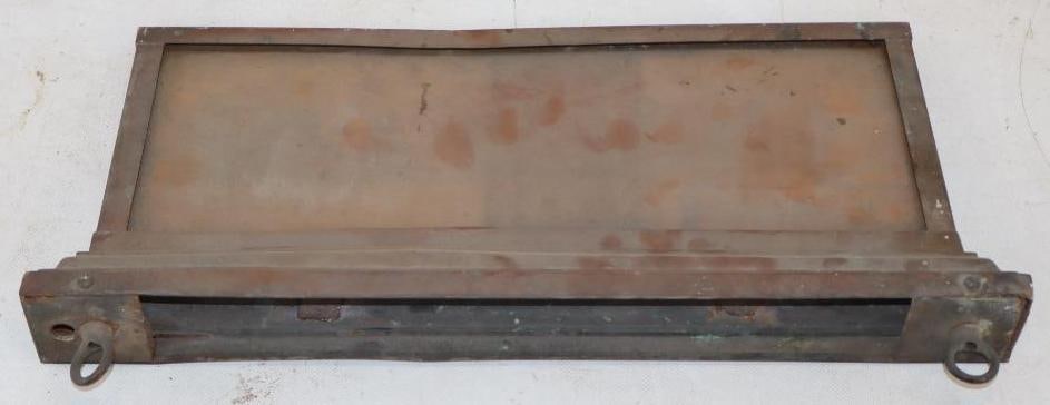 Hanging Copper Office Sign Enclosure: 18" x 8" x 2"