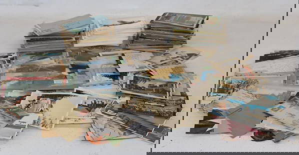 Large Group of Used and Unused Postcards: Largest is 5.75" x 4"