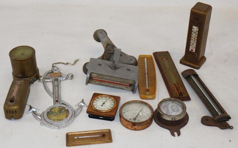 Group of 11 Different Advertising Outdoor, Indoor, and Oven Thermometers (1 of 6)