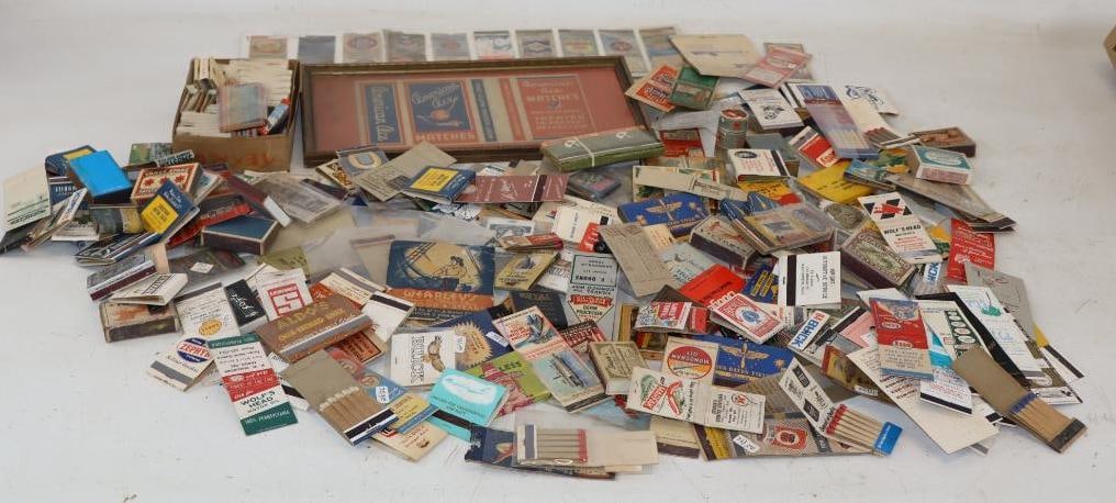 Group of 264 Advertising Matchbooks: Largest is 3" x 2"