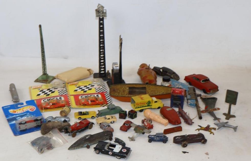 Group of 45 Tin Litho & Early Dye Cast Toys (1 of 7)