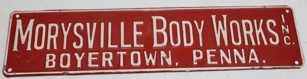 Morysville Body Works Inc Embossed License Plate Extension (1 of 2)