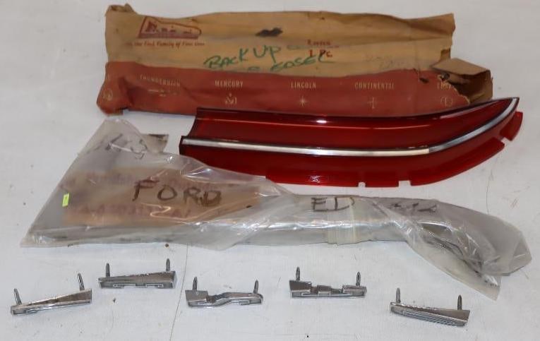 Group of 3 1957-1958 Ford Edsel Trim, Emblem, and Lense Pieces (1 of 3)