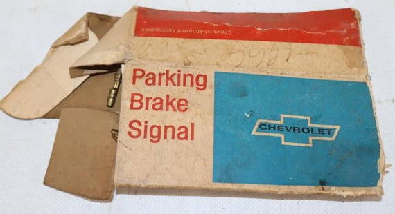 1966 Chevrolet Parking Brake Signal in Original Box: 5" x 2.5" x 2"