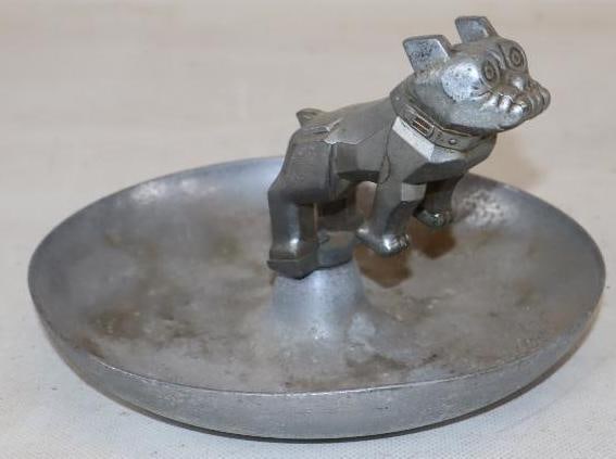 Mack Truck Bulldog Emblem Ashtray: 7" x 7" x 4"