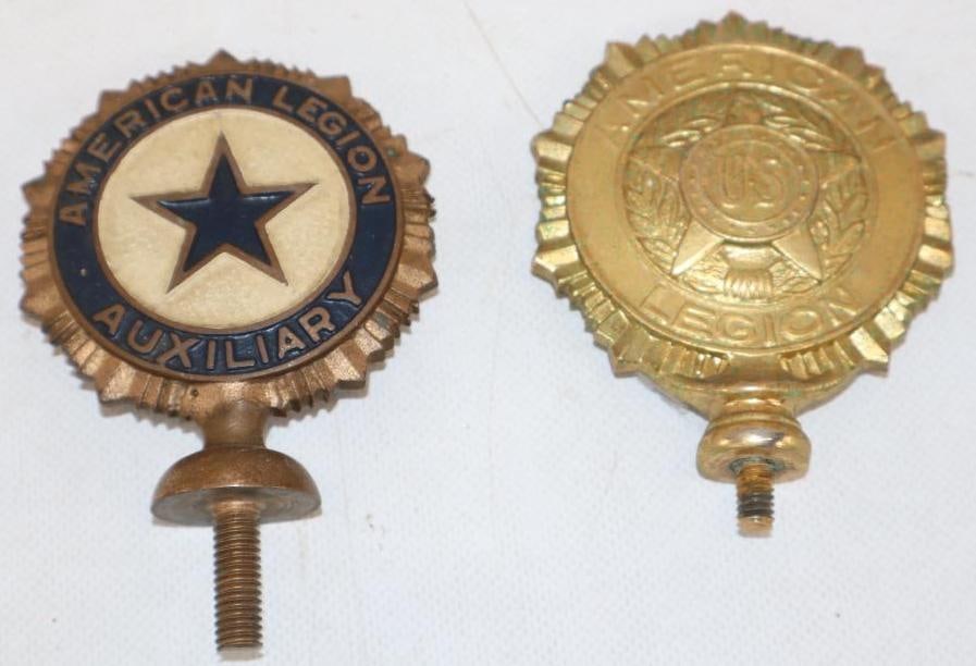 Group of 2 American Legion Radiator Mascot Hood Ornaments (1 of 2)