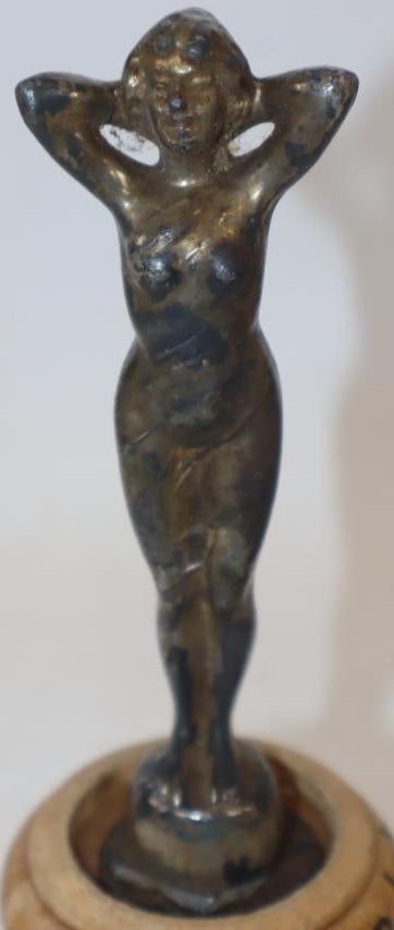 Standing Woman Figure Radiator Mascot Hood Ornament (1 of 3)