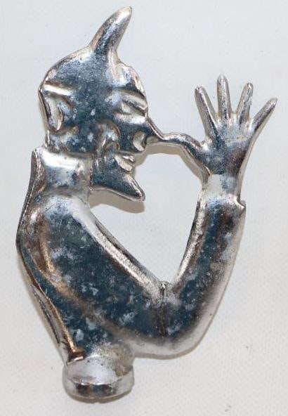 Devil Thumbing Nose Accessory Hood Ornament (1 of 3)