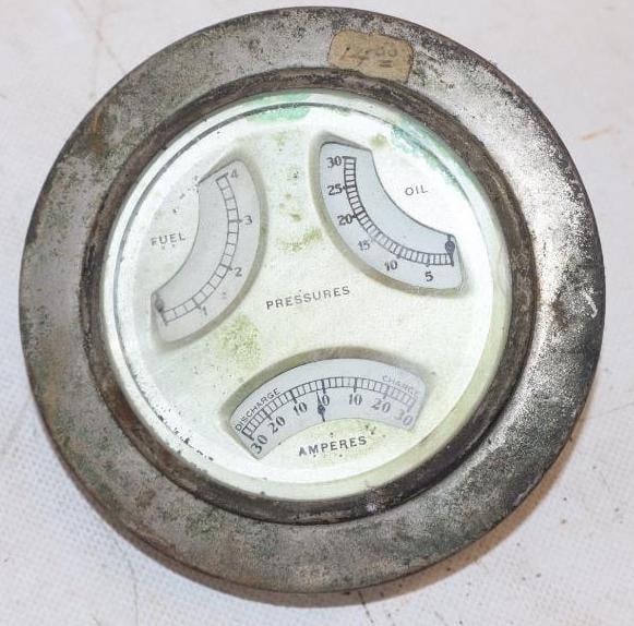 Early Automobile Cluster Gauge (1 of 2)