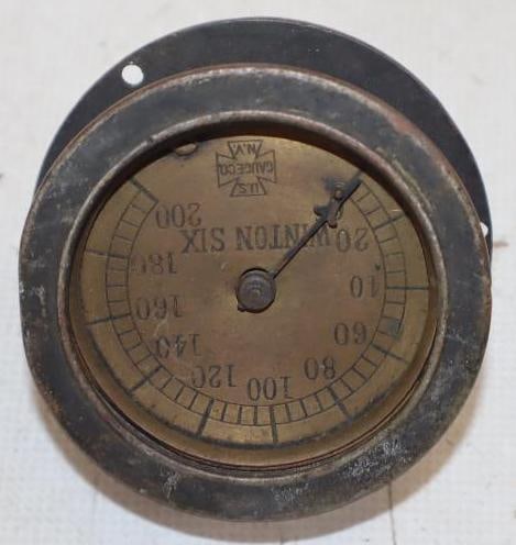 Whitten Motor Car Co Brass Pressure Gauge (1 of 2)