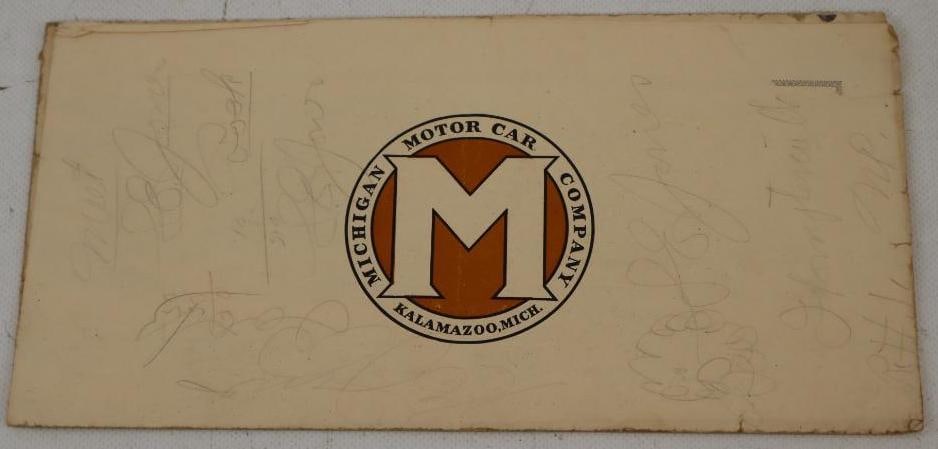 1910's Michigan Motor Car Co Dealership Brochure Mailer: 10.5" x 5.5"