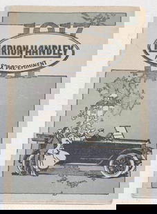 1917 Marion-Hadley The Six Pre-Eminent Dealership Brochure Book: 4" x 6"