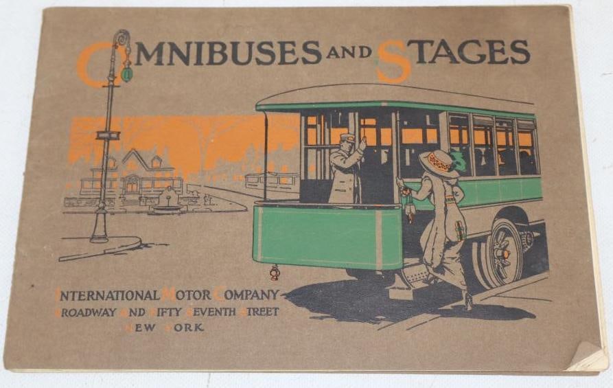 1920's International Motor Company Mack and Saurer Motor Omnibuses and Site Seers Brochure Book (1 of 6)