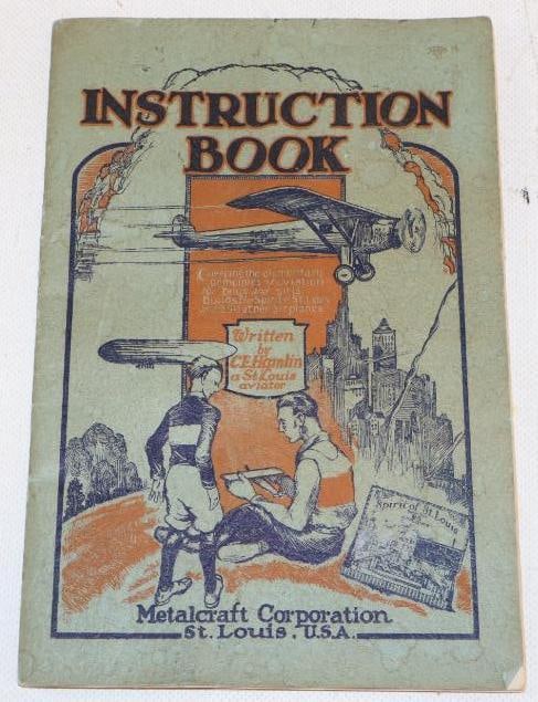1928 Metal Craft The Spirit of St Louis Construction Set Instruction Book (1 of 6)
