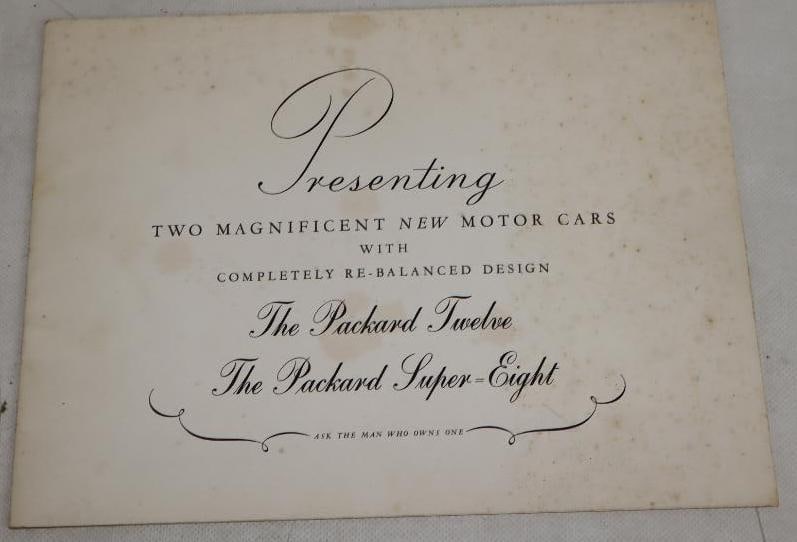 1938 Packard-Rolston Dealership Brochure Book: 11" x 8.5"