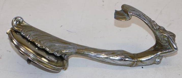1930-1932 Cadillac Goddess Radiator Mascot Hood Ornament: 8" x 4" x 5.5", hair is broken
