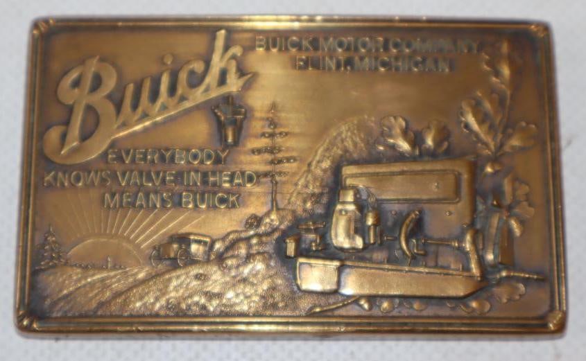 Buick Motor Company Brass Embossed Paperweight (1 of 2)