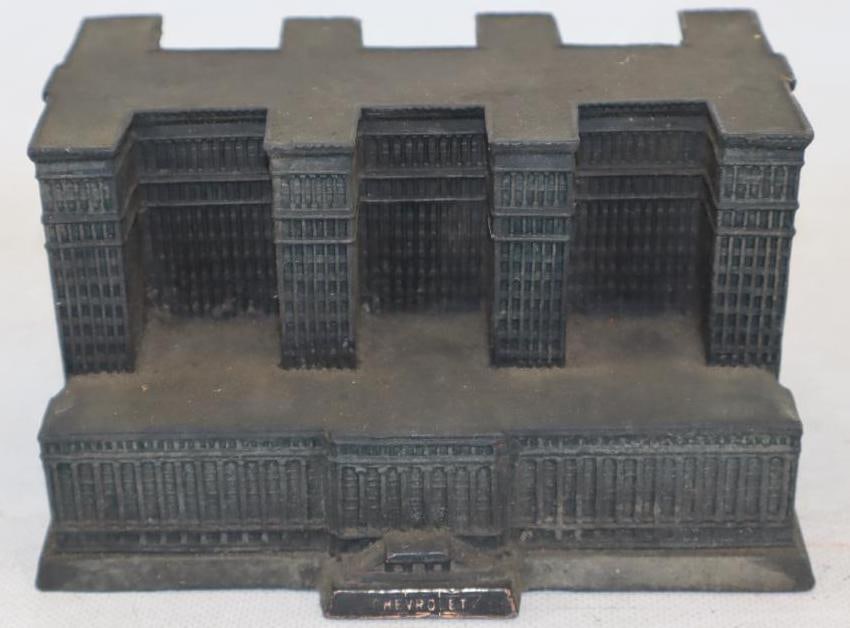 Brass Paperweight of General Motors Building Detroit (1 of 3)