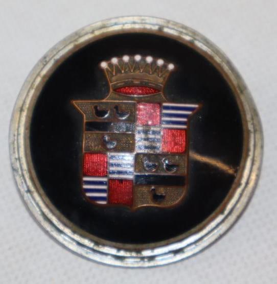 1930's Cadillac V8 Cloisonne Emblem (1 of 2)