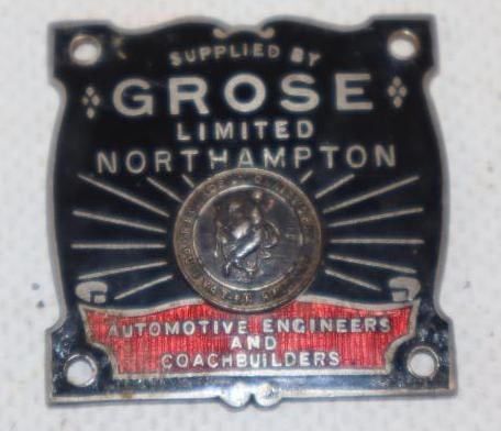 Cloisonne Grose Automotive Engineer and Coachbuilders Emblem: 1.5" x 1.5"