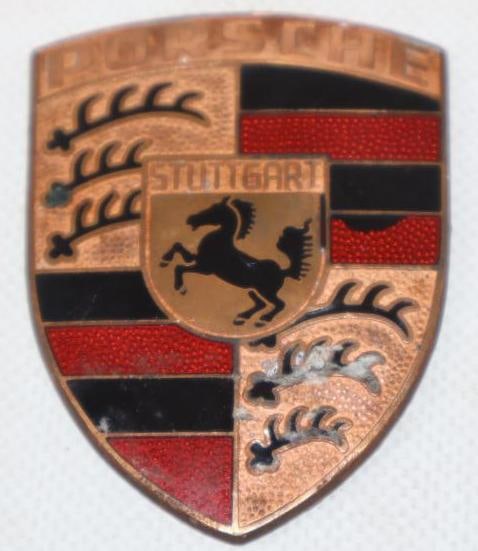 Cloisonne Porsche Hood Ornament Emblem (1 of 2)