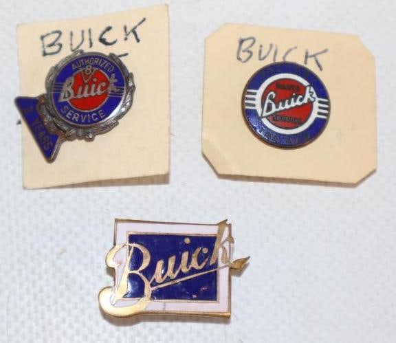 Group of 3 Buick Cloisonne Lapel Pins (1 of 2)
