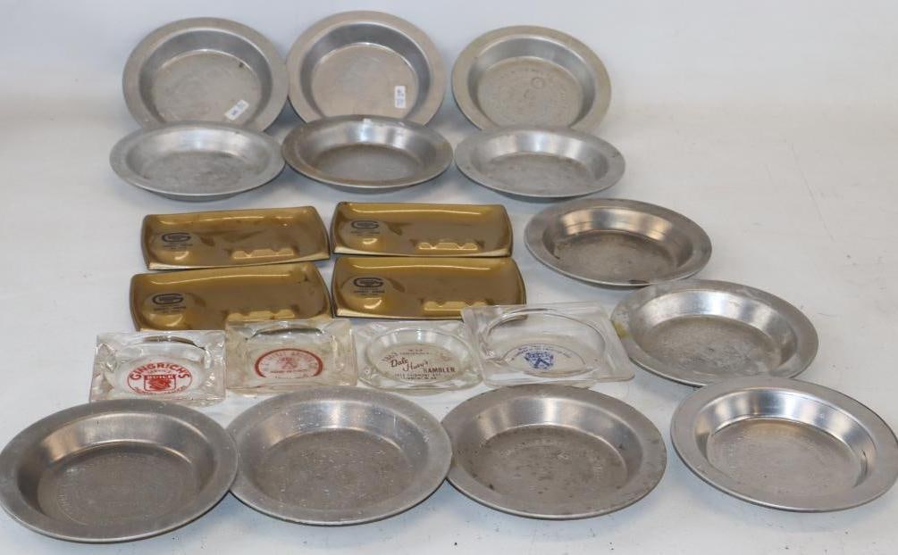 Group of 20 GM, Rambler, Buick, Ford, and General Tire Advertising Ashtrays (1 of 7)