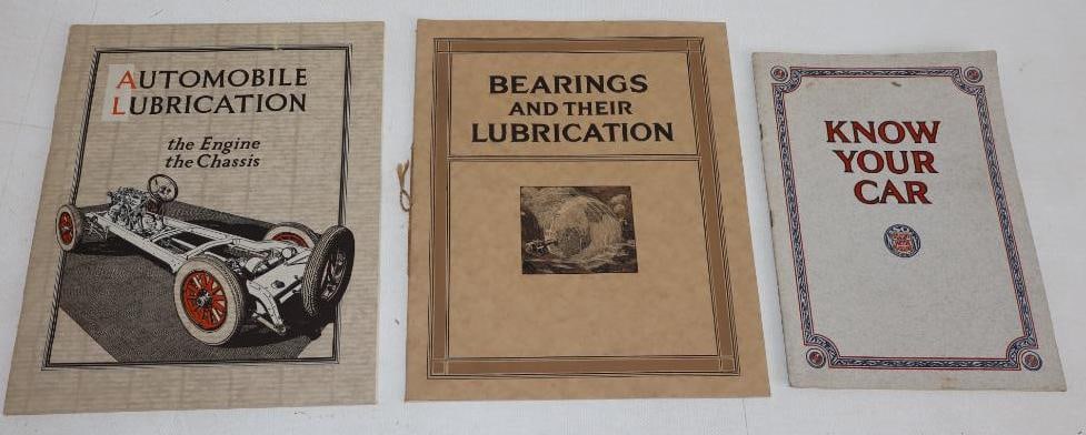 Group of 3 1920's Socony Gargoyle Lubrication Guides (1 of 6)