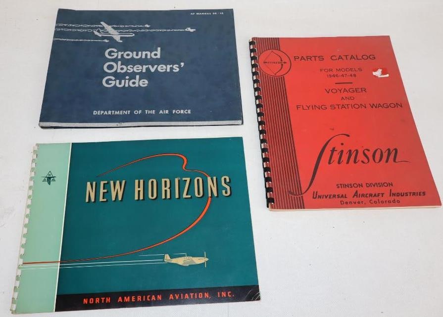Group of 3 1940's & 1950's Aviation Parts Catalog and Observer Guides (1 of 5)