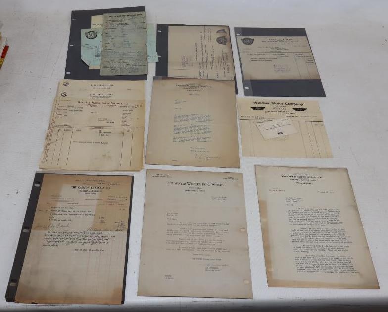 Large Group of 1910's and 1920's Automobile Dealership Letters (1 of 11)