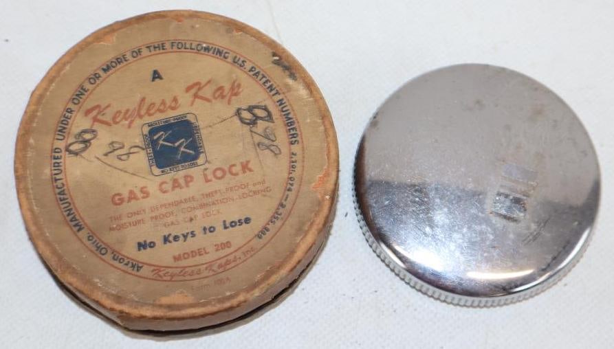 Group of 2 Early Automobile Keyless Gas Caps (1 of 3)