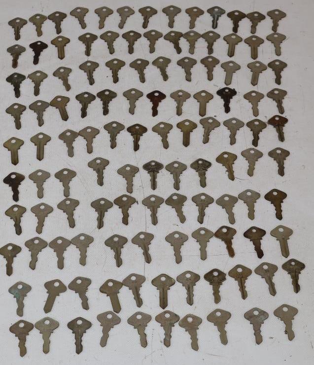 Group of 110 Model T Ignition Keys: largest 1.75" x 1"