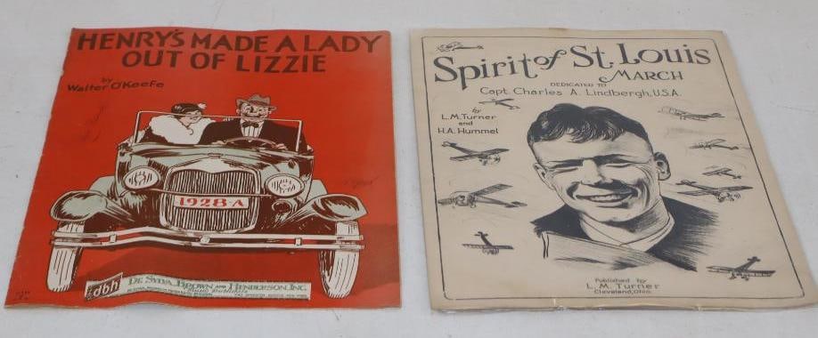 Group of 2 Henry's Made a Lady Out of Lizzie and Spirit of St Louis Sheet Music (1 of 4)