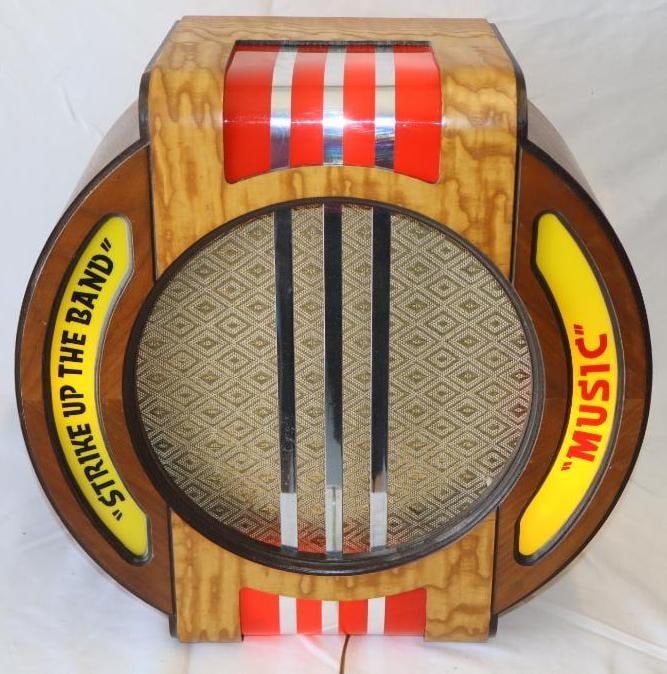 "Strike Up the Band" "Music" Light Up Wood Encased Wurlitzer Speaker (1 of 6)