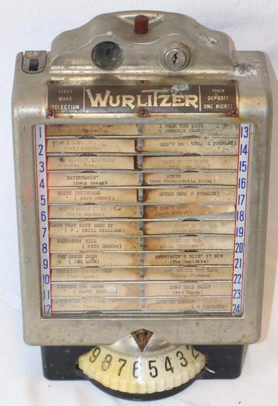 Wurlitzer Coin Operated Countertop Wallbox Jukebox (1 of 6)