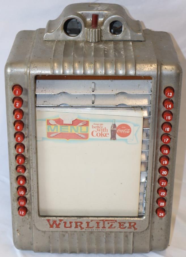Wurlitzer Coin Operated Countertop Wallbox Jukebox (1 of 6)