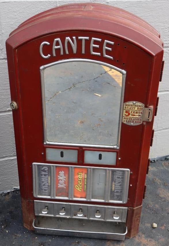 Canteen 5 Cent Candy Bar Wall Mount Vending Machine (1 of 10)