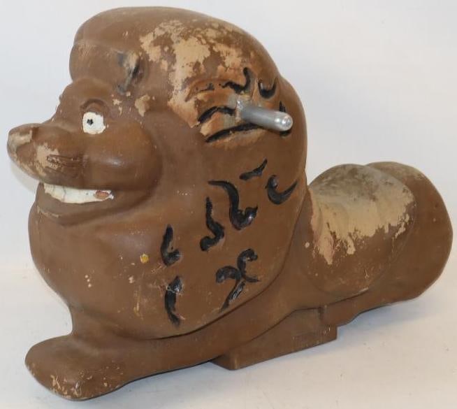 Cast Aluminum Lion Saddle Mate Spring Mounted Ride-on Playground Toy (1 of 6)