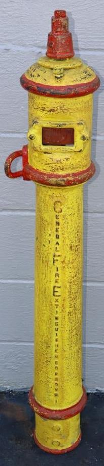 1920's Central Fire Extinguishing Company Flow Control Cast Iron Hydrant Valve (1 of 9)