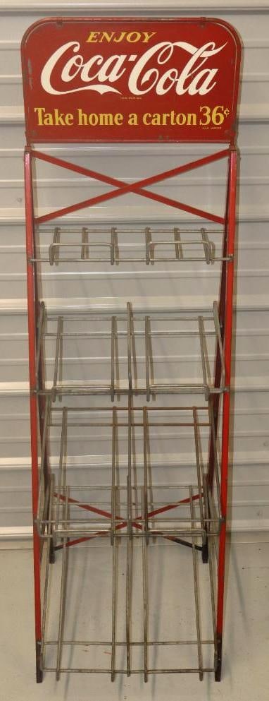 Enjoy Coca-Cola Take Home A Carton 36 Cents Double Sided Display Rack (1 of 5)