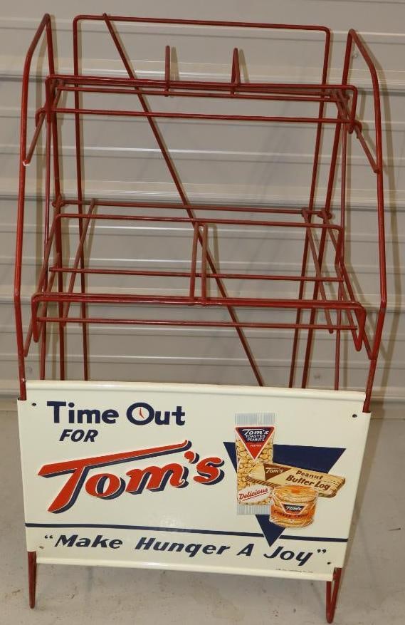 Time Out for Tom's "Make Hunger a Joy" Advertising Snack Food Display Rack (1 of 5)